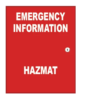 Emergency Information Hazmat Cabinet