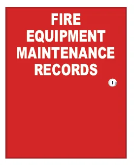 Fire Equipment Maintenance Records Cabinet