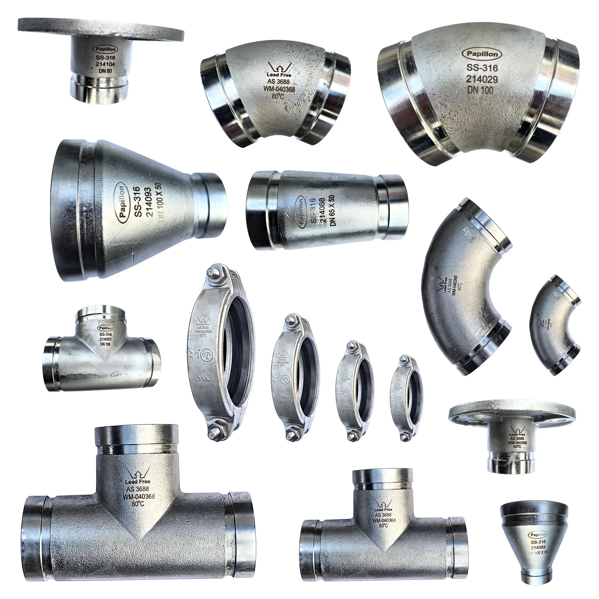Stainless Steel R/G 316 Fittings