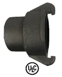 38MM X 25MM FORESTRY/QUICK CONNECT/EXTERNAL LUGGED HOSE COUPLINGS  FORGED ALUMINIUM BLACK ANODIZED(BP 6200KPA)