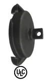 FORESTRY/QUICK CONNECT/EXTERNAL LUGGED CAP- FORGED ALUMINIUM BLACK ANODIZE