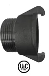 FORESTRY/QUICK CONNECT/EXTERNAL LUGGED MALE ADAPTOR- FORGED ALUMINIUM BLACK ANODIZED