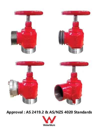 Hydrant Valve / Landing Valve / Millcock Right Angled Grooved  Stainless Steel