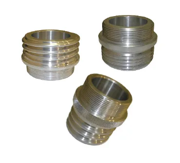 Nipple Round Thread X BSP  Aluminium