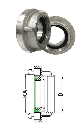 STORZ FEMALE ADAPTOR-FORGED ALUMINIUM