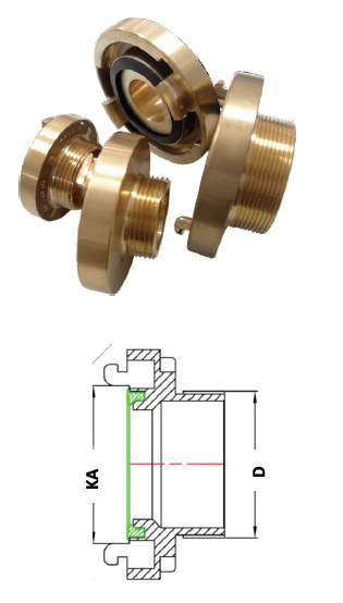 Storz Male Adaptor  Forged Brass