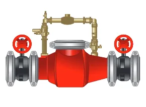 100mm Metered Single Detector Check Valve Assembly