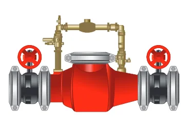 150mm Metered Single Detector Check Valve Assembly