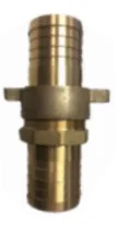 Hose Barb With Barbed Tail Coupling  Forged Brass
