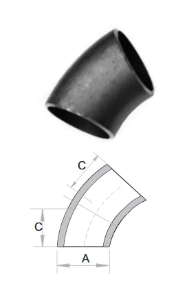 Elbows  Long Radius 45 Deg