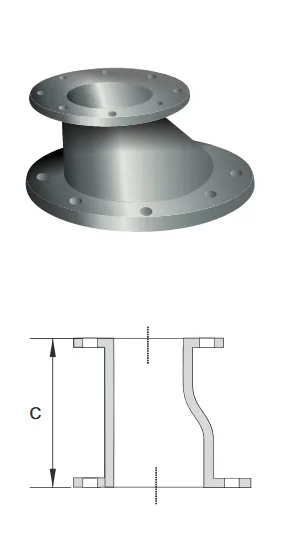 Eccentric Reducers Flanged Table E  Galvanized