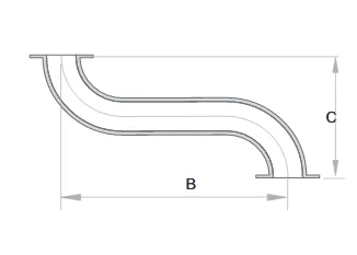 Elbows 90 Deg. Gooseneck Flanged Table E