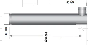 100mm Single Inline Riser Roll Grooved