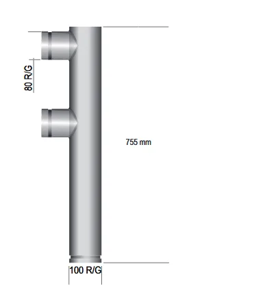 Dual Inline Riser  Gal & SS 100mm & 150mm Roll Grooved