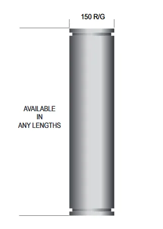 Riser Galvanized  150mm Roll Grooved