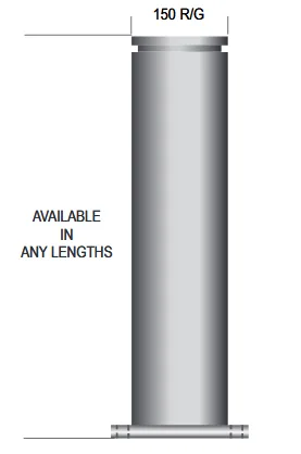 Riser Galvanized with 150mm Table E Flanged