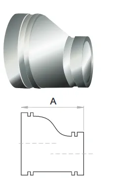 Eccentric Reducer Grooved  Gal