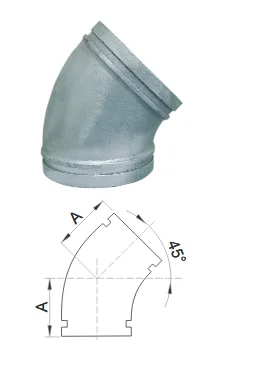 Elbow 45 Grooved  Gal