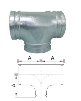 Tee Equal Grooved  Gal