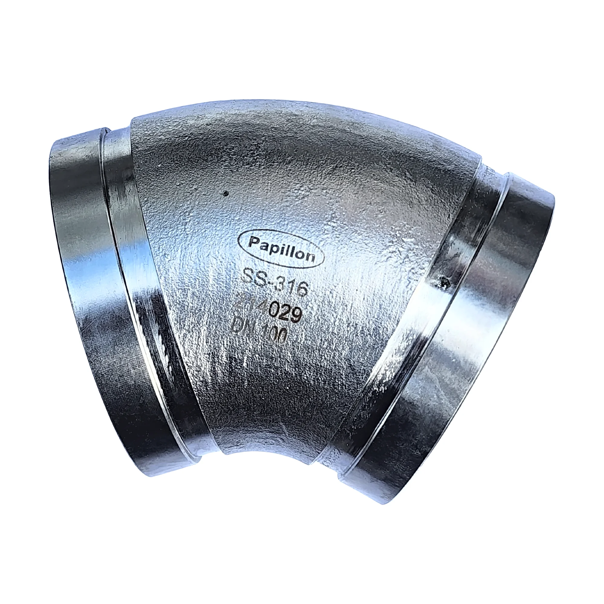 Elbow 45 Roll Grooved Stainless Steel 316