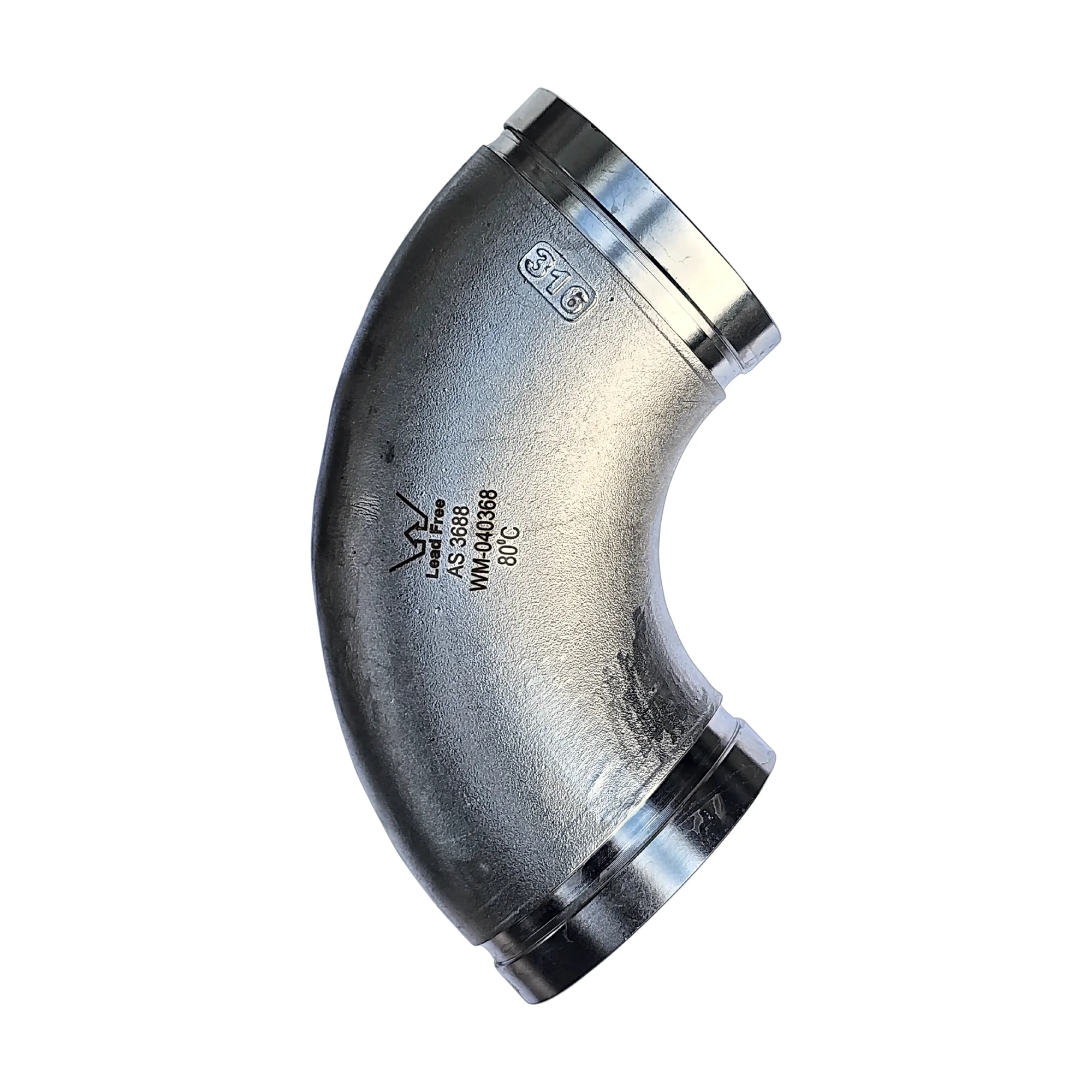 Elbow 90 Roll Grooved Stainless Steel 316