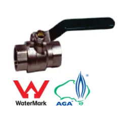 DR Brass Female X Female Dual Approved Watermark & AGA Ball Valve