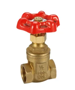 General Industry Brass BSP Female X Female Gate Valves With Hand Wheel