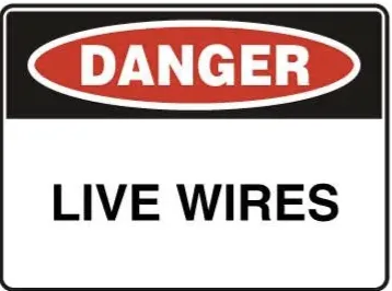 D 112 — DANGER - LIVE WIRES