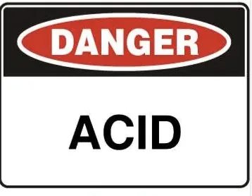 D 115 — DANGER - ACID