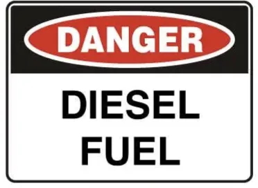 D 119 — DANGER - DIESEL FUEL