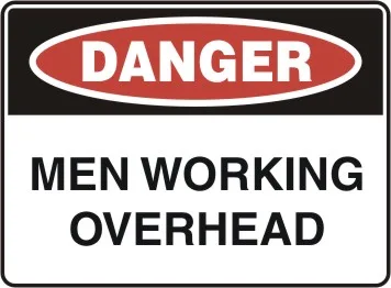 D 159 — DANGER - MEN WORKING OVERHEAD