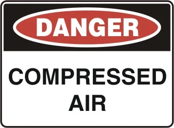D 162 — DANGER - COMPRESSED AIR