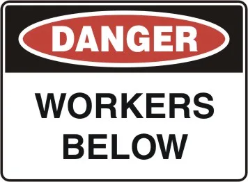 D 163 — DANGER - WORKERS FLOW
