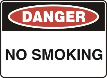 D 175 — DANGER - NO SMOKING