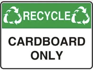 EC 02 — RECYCLE - CARDBOARD ONLY