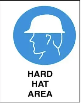 M 107 — MANDATORY - HARD HAT AREA