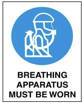 M 111 — BREATHING APPARATUS MUST BE WORN