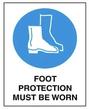 M 115 — MANDATORY - FOOT PROTECTION MUST BE WORN
