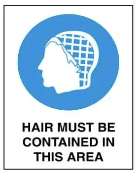 M 118 — MANDATORY - HAIR MUST BE CONTAINED IN THIS AREA