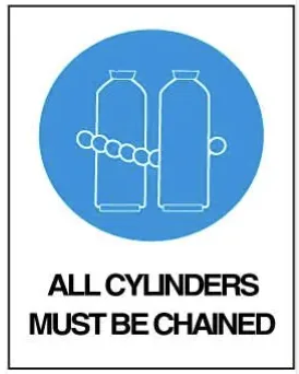 M 124 — MANDATORY - ALL CYLINDERS MUST BE CHAINED