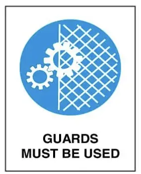 M 126 — MANDATORY - GUARDS MUST BE USED
