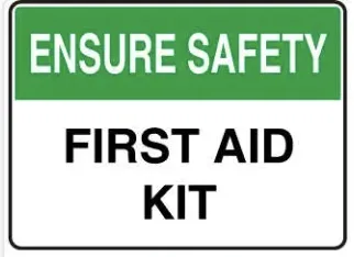 SA 01 — ENSURE SAFETY - FIRST AID KIT